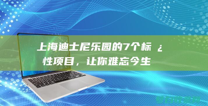 上海迪士尼乐园的 7 个标志性项目，让你难忘今生 (上海迪士尼乐园)