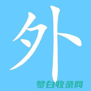 外这个字