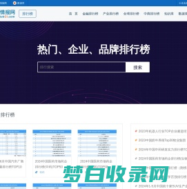 排行榜-企业排名-100强排名-500强排名-中商情报网