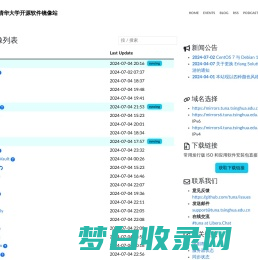 清华大学开源软件镜像站 | Tsinghua Open Source Mirror