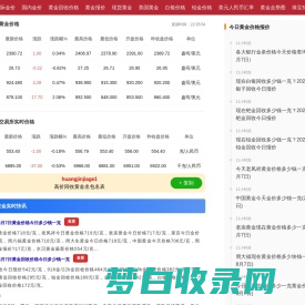 今日黄金价格查询_现在金价黄金多少钱一克_国际金价实时行情_黄金金价网