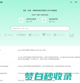 BootCDN - Bootstrap 中文网开源项目免费 CDN 加速服务